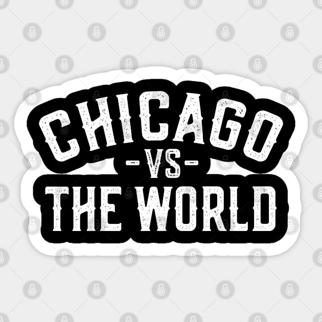 Declare Your City Pride with Chicago vs The World Sticker by Jas-Kei Designs